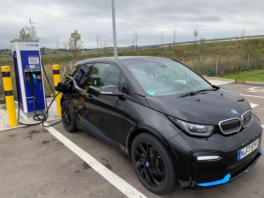 BMW i3s at an EnBW charging spot